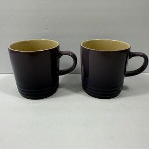NEW Le Creuset Ultra Violet Purple Coffee Mug Set of 2 350ml